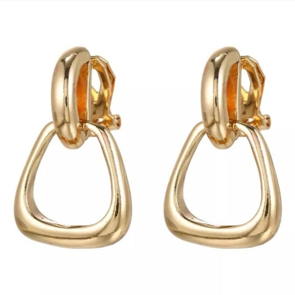 Clip On Door Knocker Lightweight Earrings